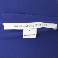 Diane Von Furstenberg Seidenkleid in Blau