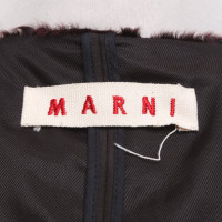 Marni Jacke/Mantel aus Pelz in Bordeaux