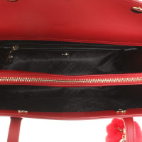 Moschino Love Handbag Leather in Red