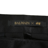 Balmain X H&M Broeken Zijde in Zwart