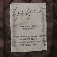 Yohji Yamamoto Leather Jacket in Brown