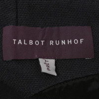 Talbot Runhof Jurk in donkerblauw