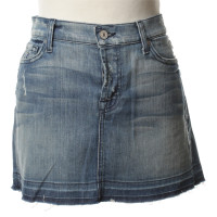 7 For All Mankind Jeans skirt in blue