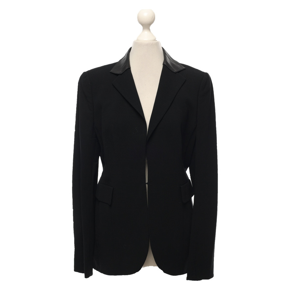 Akris Blazer en Laine en Noir