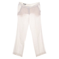 René Lezard Trousers Linen in White
