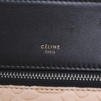 Céline "Edge bag" with reptile leather insert