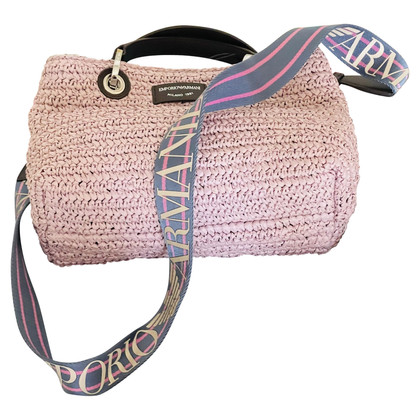 Giorgio Armani Reisetasche aus Leder in Rosa / Pink