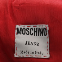 Moschino Giacca in pelle in rosso
