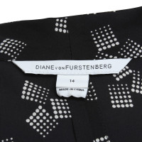 Diane Von Furstenberg Kleid "Folie Print" in Schwarz