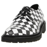 Saint Laurent Chaussures à lacets en noir et blanc