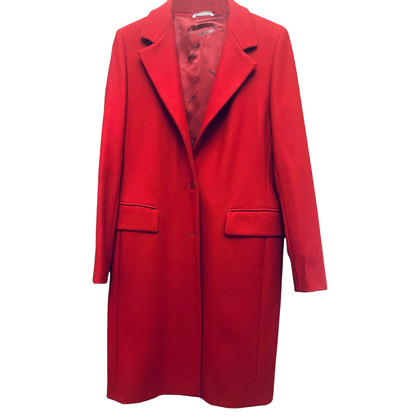 Max Mara Jacket/Coat Wool in Red