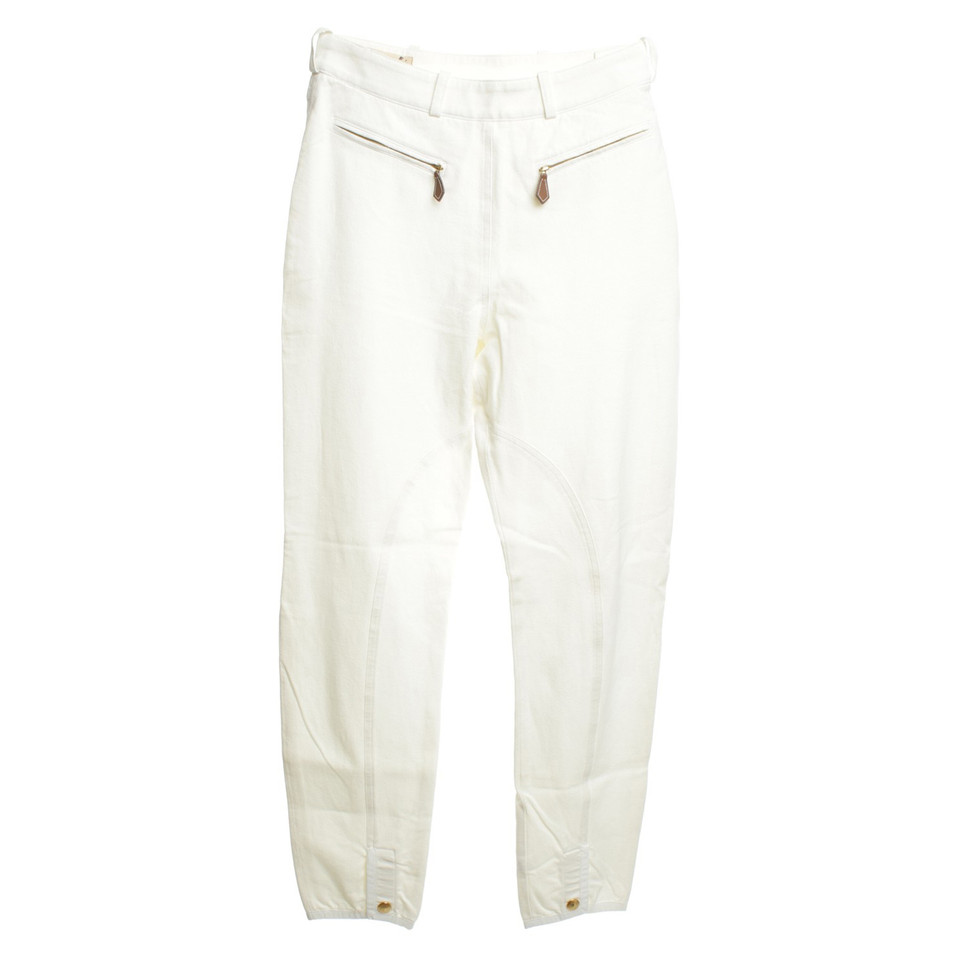 Hermès Riding trousers in white