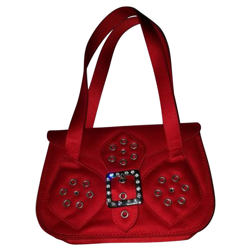 Gianni Versace Handbag in Red