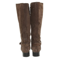 Prada Bottes en Daim en Marron