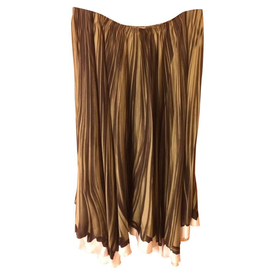Prada Silk plisse print skirt