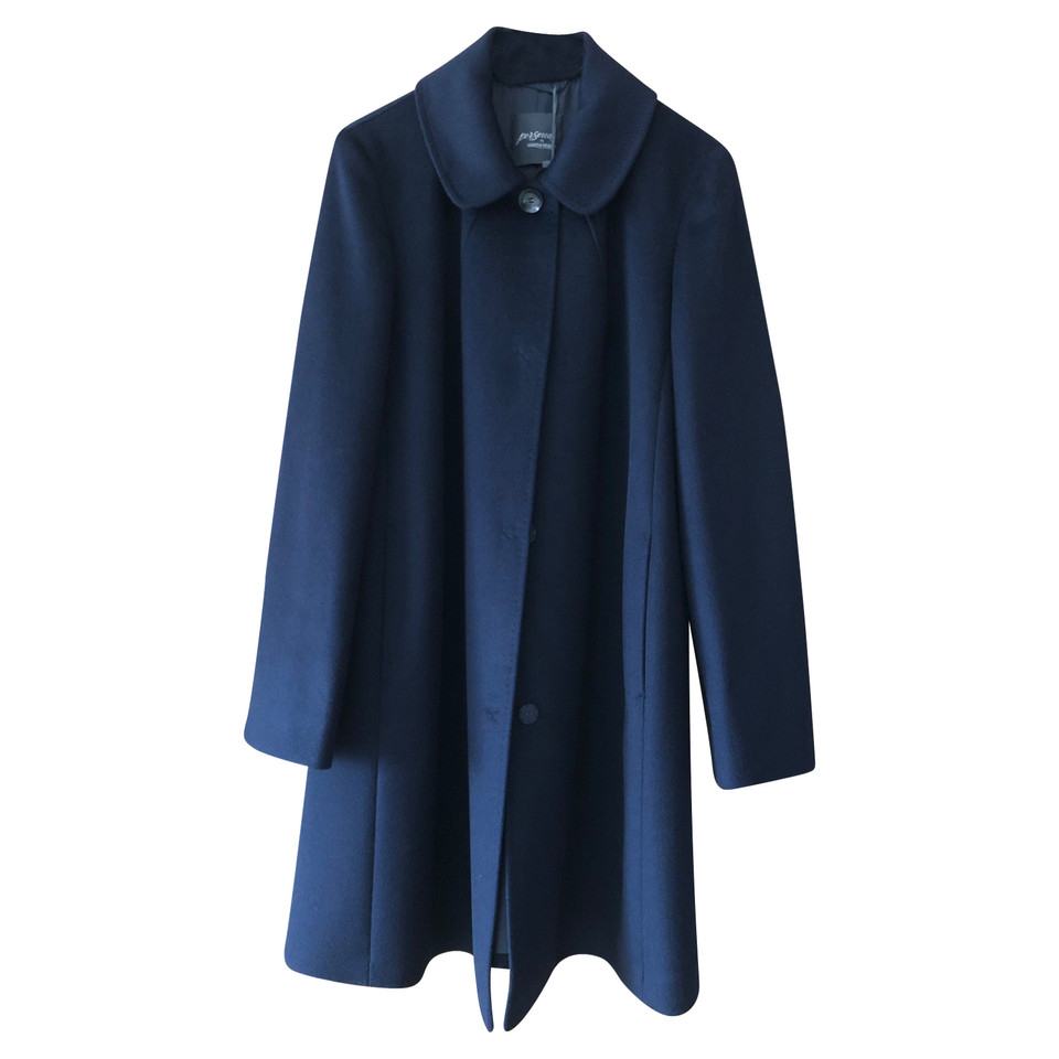 Marina Rinaldi Jacke/Mantel aus Wolle in Blau