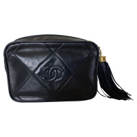 Chanel Camera Bag Leer in Blauw