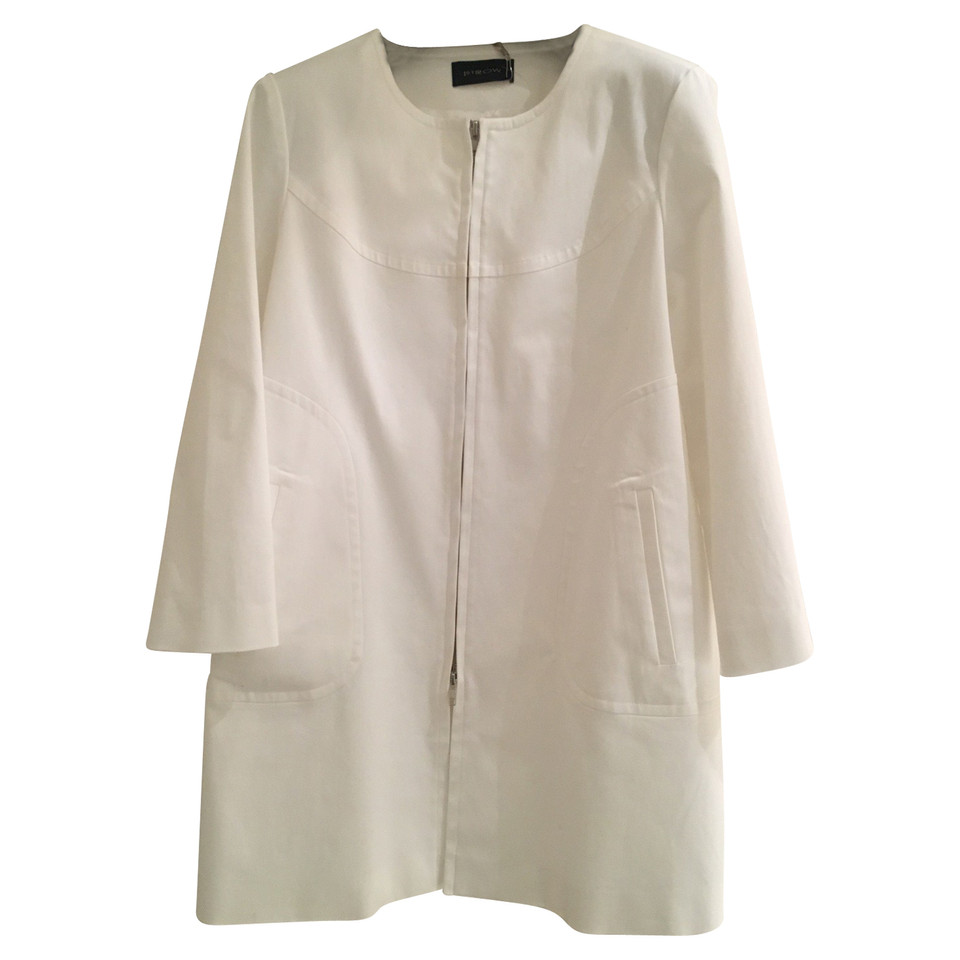 Andere Marke 1st Row - Jacke/Mantel aus Baumwolle in Weiß