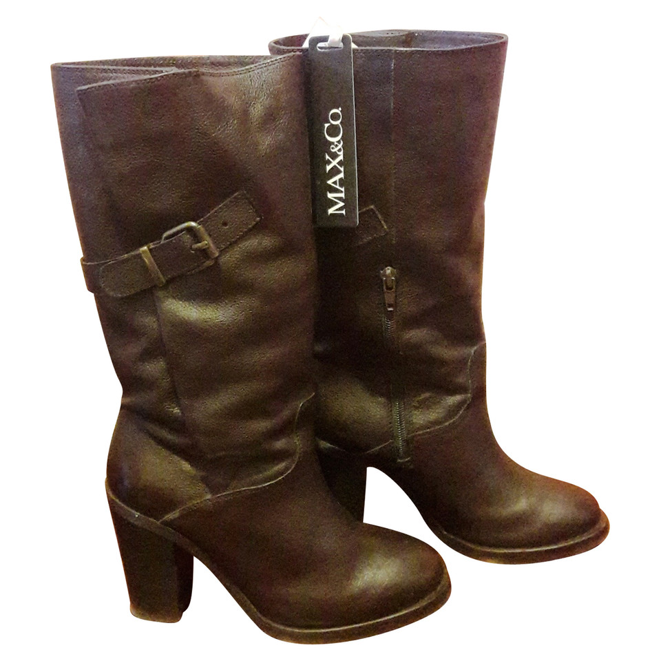 Max & Co Boots Leather in Brown