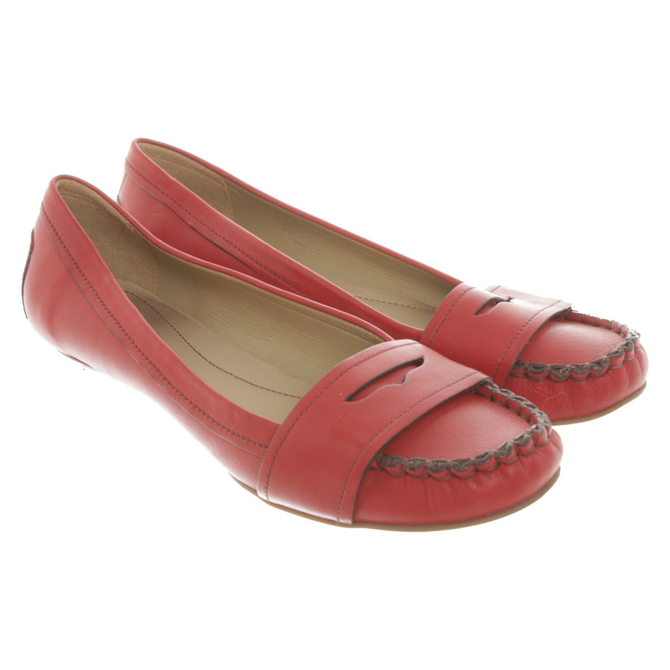 Clarks Slippers/Ballerinas Leather in Red