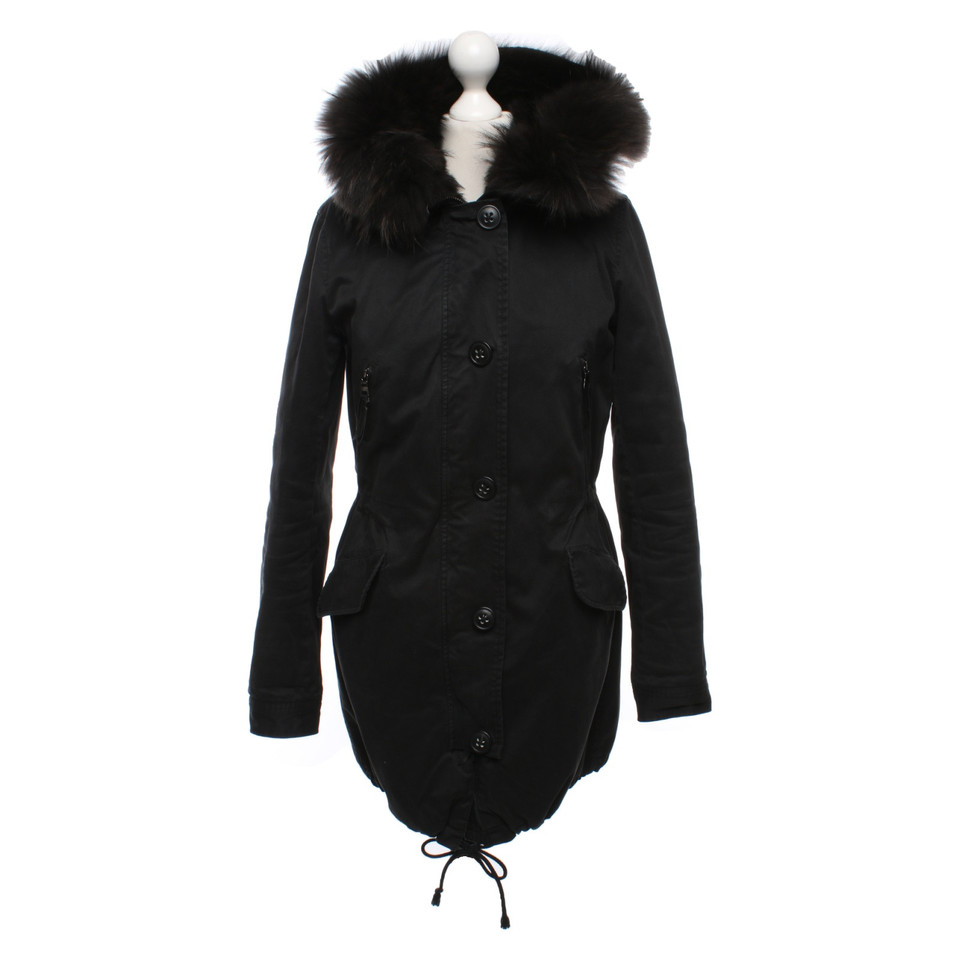 Blonde No8 Jacke/Mantel aus Baumwolle in Schwarz