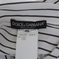 Dolce & Gabbana camicetta precipitato con motivo a strisce