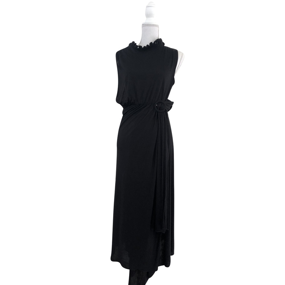 Vetements Kleid aus Viskose in Schwarz