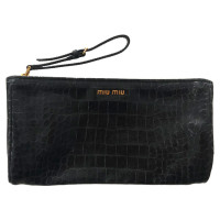 Miu Miu Clutch Bag Patent leather in Black