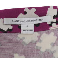 Diane Von Furstenberg Seidenkleid in Fuchsia