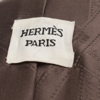 Hermès Leather jacket with knitted sleeves