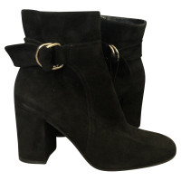 Gianvito Rossi Black suede ankle boots