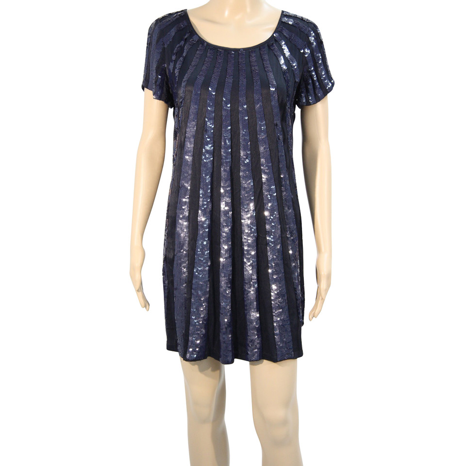 French Connection Sequined dress in dark blue