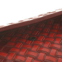 Bottega Veneta Porte-monnaie en rouge