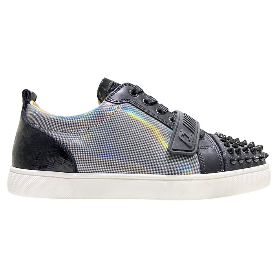 Christian Louboutin Sneakers Canvas in Zilverachtig