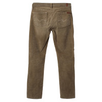 7 For All Mankind Cordhose in Oliv