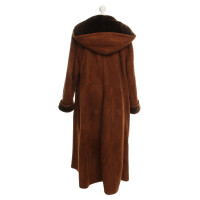 Rena Lange Pelle di pecora cappotto in marrone