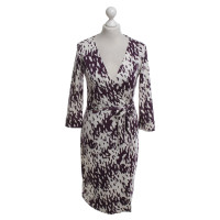 Diane Von Furstenberg Wrap dress in white / violet
