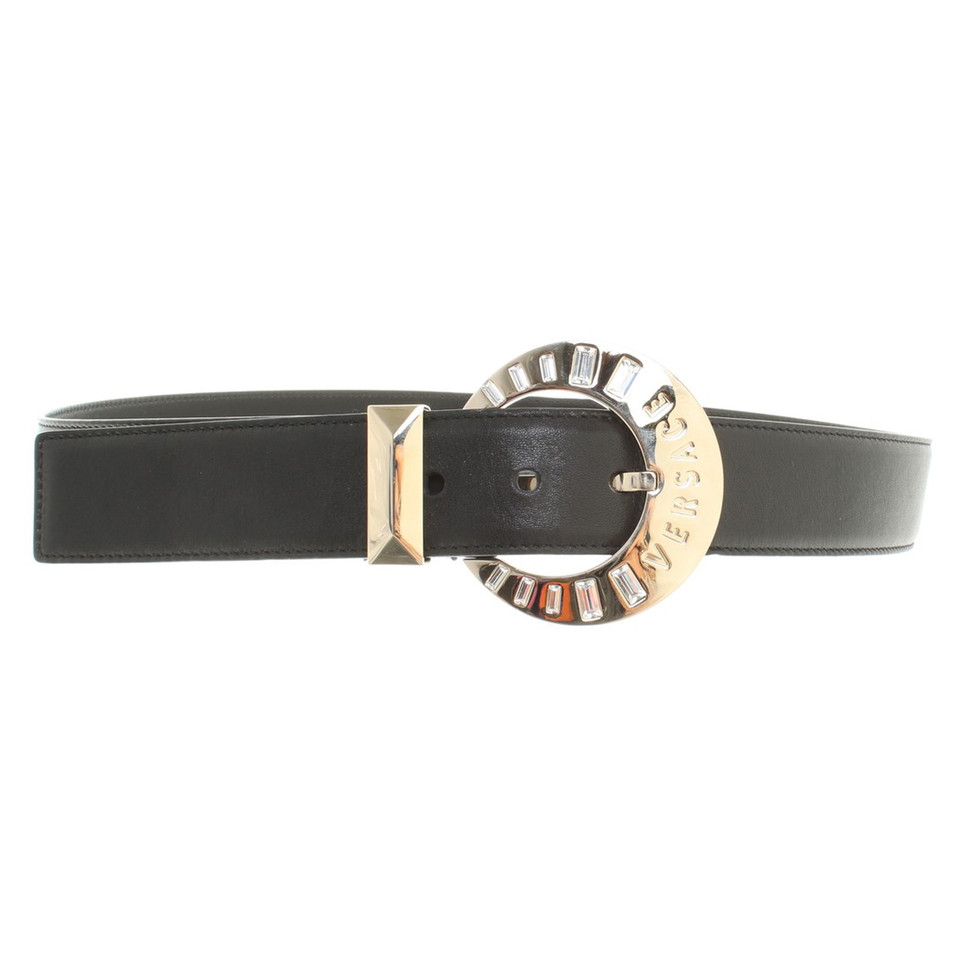Versace Leather belt with jewelry