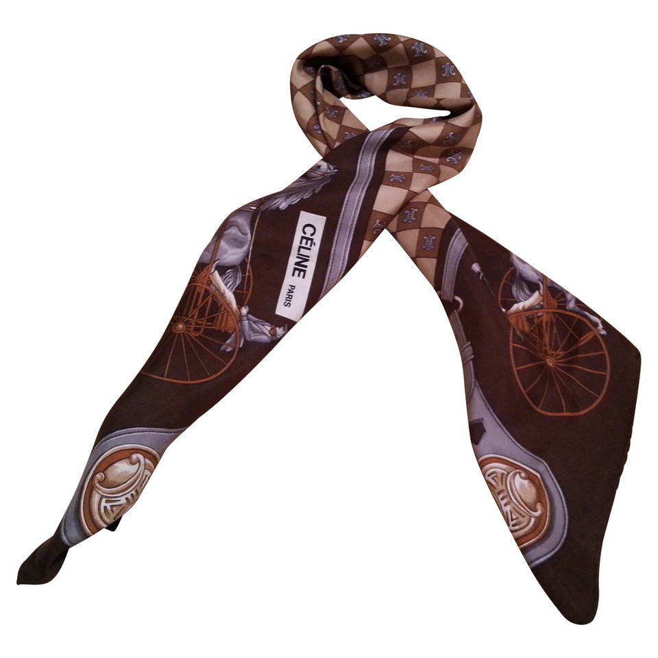 Céline Silk scarf with print