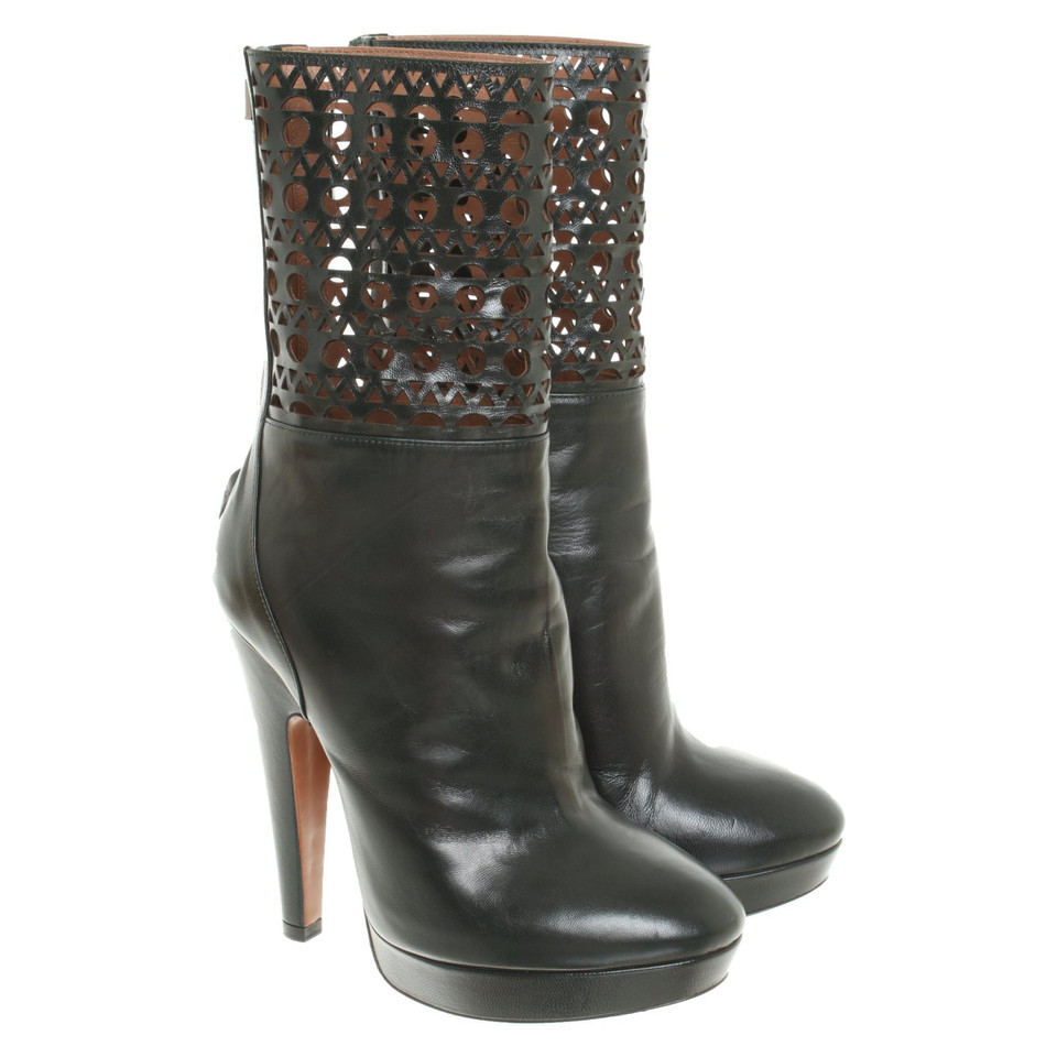 Alaïa Ankle boots in dark green