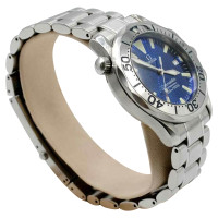 Omega Montre-bracelet en Acier en Bleu