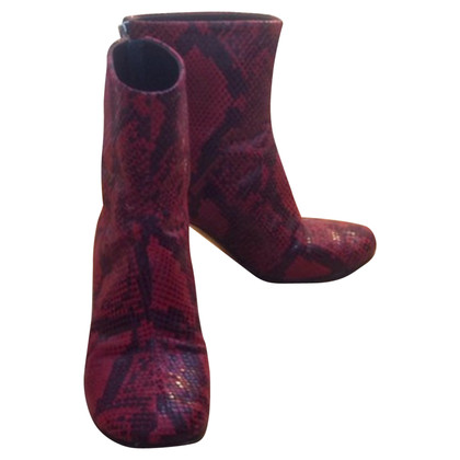 Maison Martin Margiela Ankle boots Leather in Red