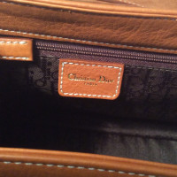 Christian Dior Saddle Bag Leer in Bruin