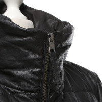 Pollini Leather quilted jacket
