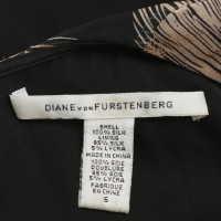 Diane Von Furstenberg Abito con stampa di piume
