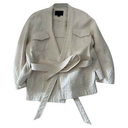 Alexander Wang Jacke/Mantel aus Baumwolle in Weiß