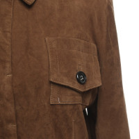 René Lezard Jacket/Coat Leather in Brown