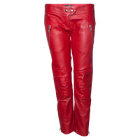 Isabel Marant Paio di Pantaloni in Pelle in Rosso