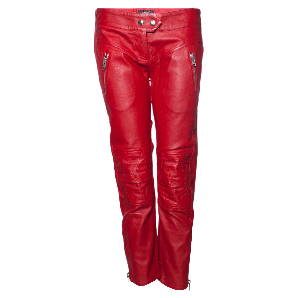 Isabel Marant Trousers Leather in Red