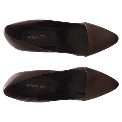 Patrizia Pepe Pumps/Peeptoes Leather in Brown